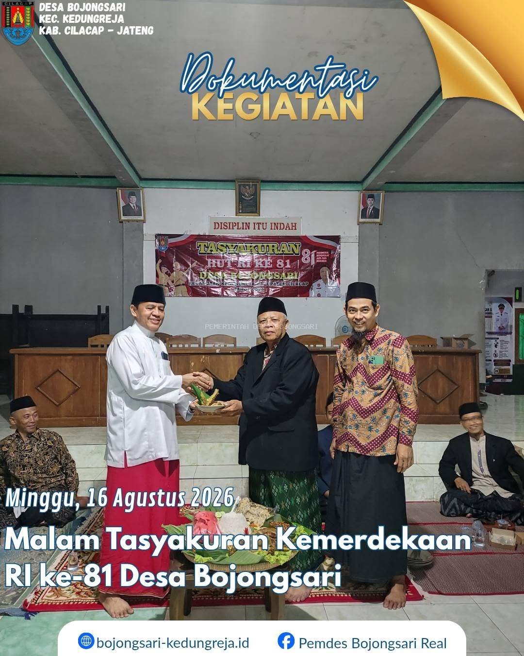 Malam Tasyakuran HUT ke-81 Kemerdekaan Republik Indonesia Desa Bojongsari 