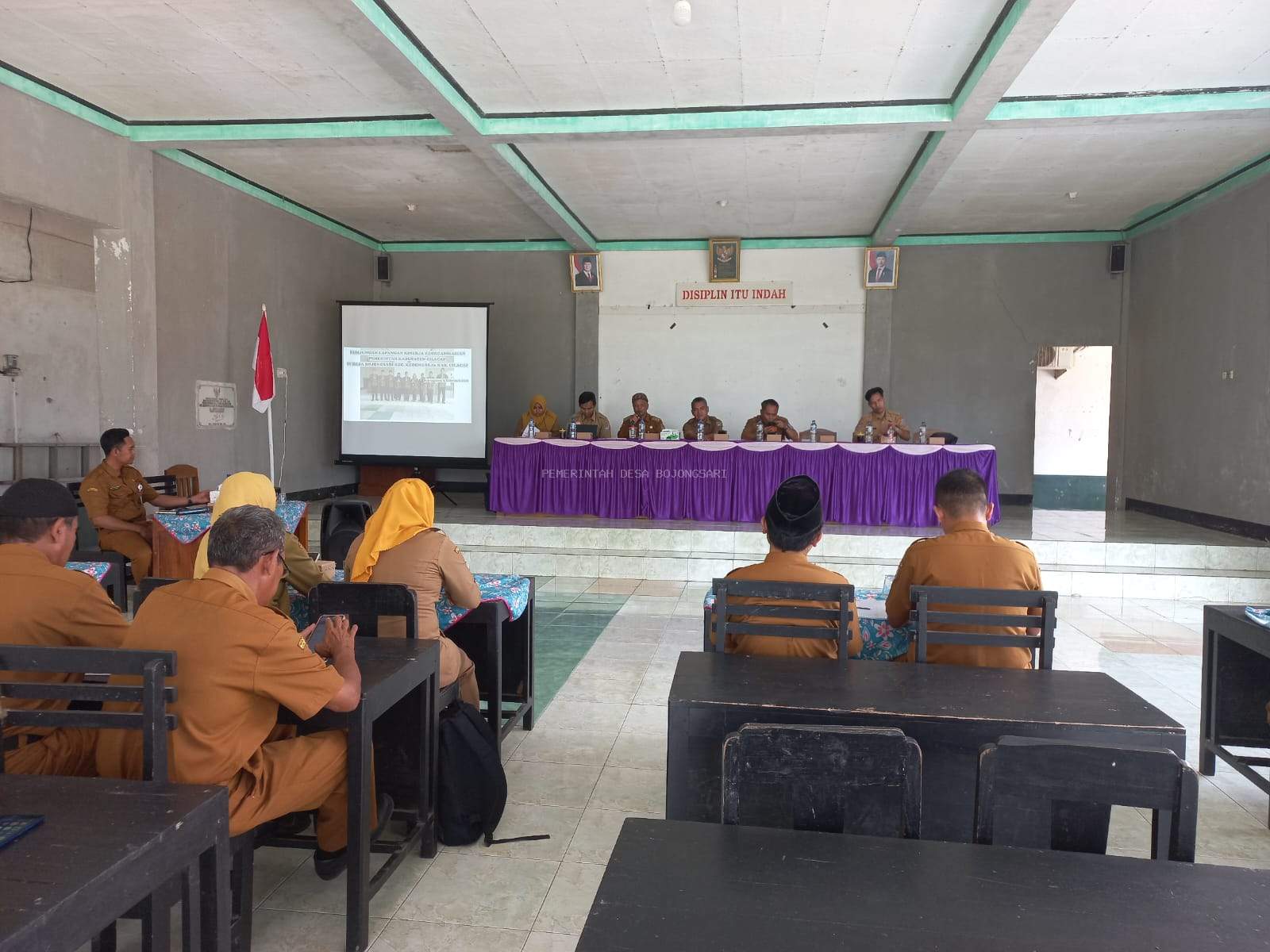 KUNJUNGAN LAPANGAN KINERJA KEORGANISASIAN DI DESA BOJONGSARI KEC.KEDUNGREJA, KAB. CILACAP