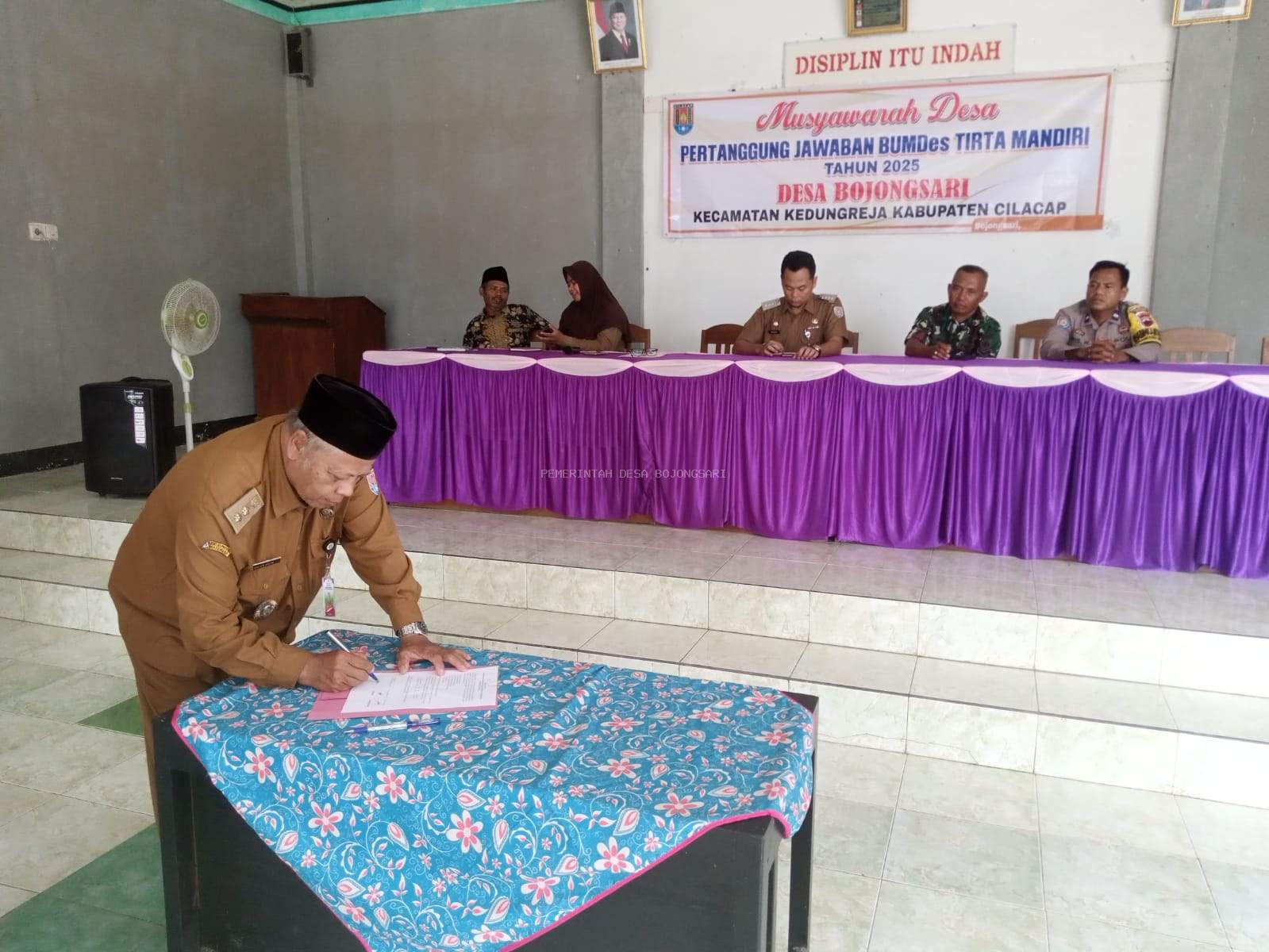 MUSYAWARAH PERTANGGUNG JAWABAN BUMDES TIRTA MANDIRI DESA BOJONGSARI